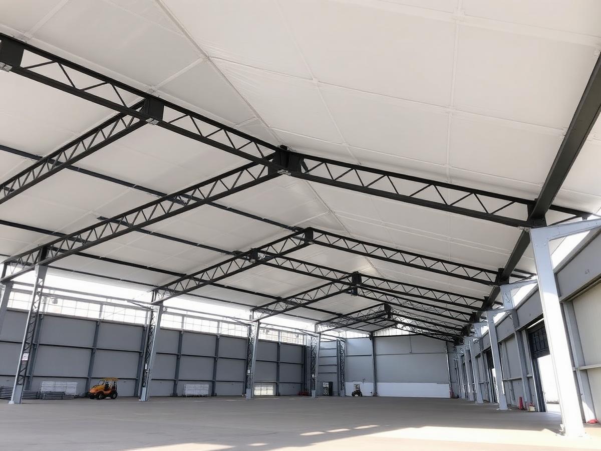 Industrial canopy interior
